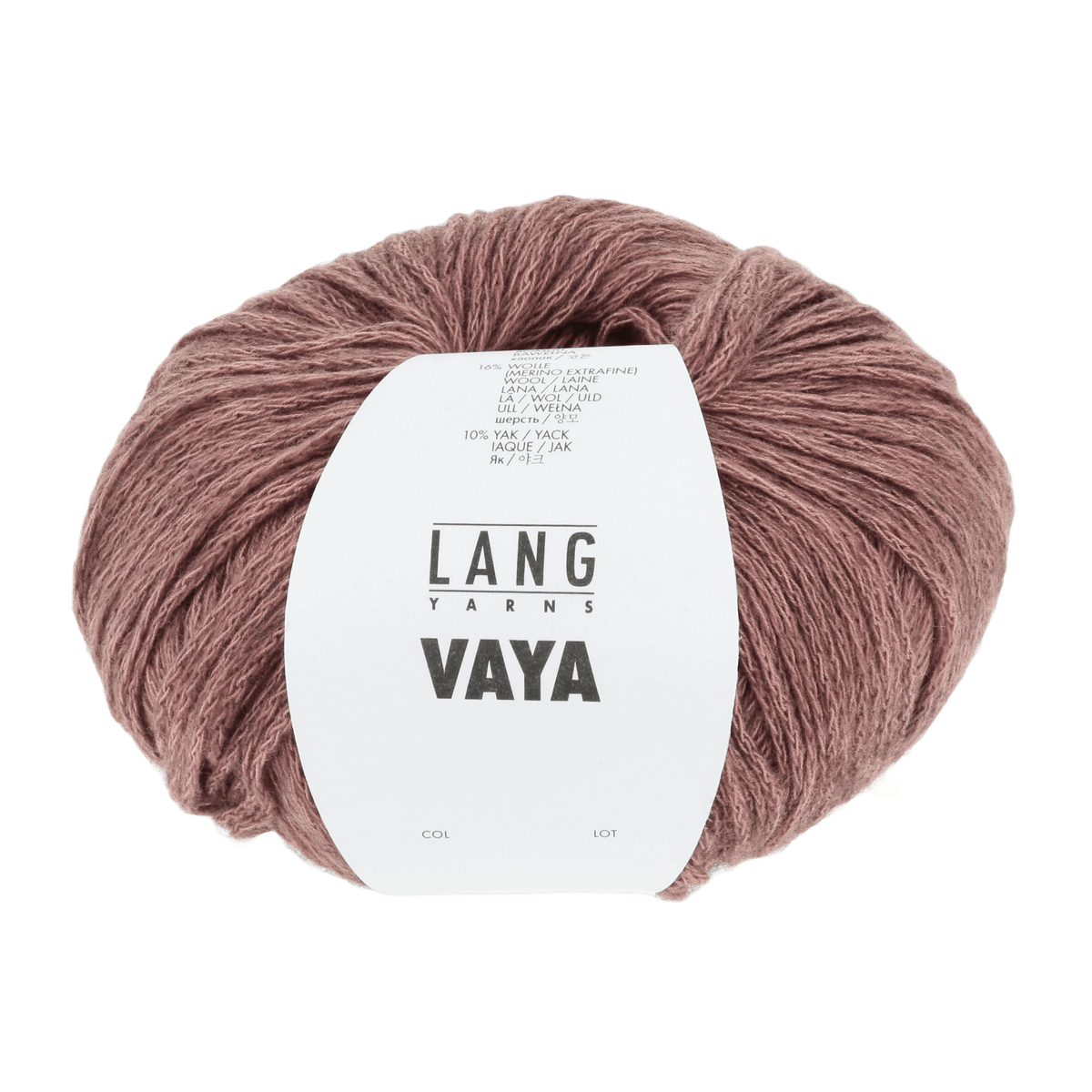 Lang Yarns Knitting Pattern Small-Medium - 6 balls / rust 1135.0087 RONDA Sweater Pattern Bundle in Vaya by LANGYARNS | Fatto a Mano 284-068