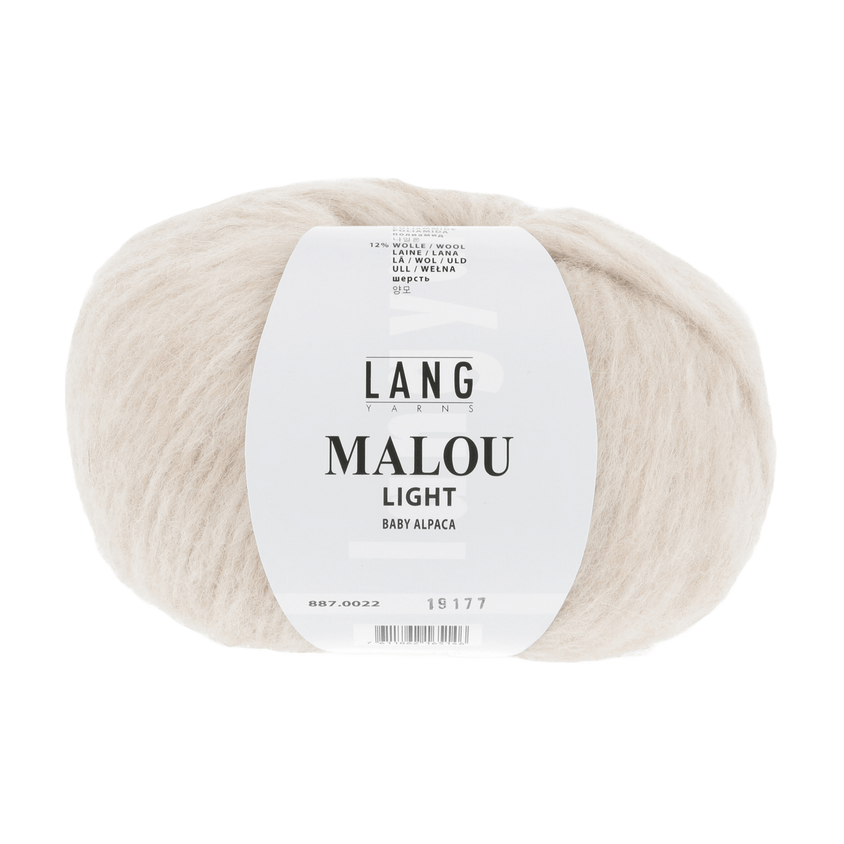 Lang Yarns Knitting Pattern Small-Medium - 6 balls / sand 887.0022 ELVIRA Sweater Pattern Bundle in MALOU LIGHT by LANGYARNS | Fatto a Mano 278-014