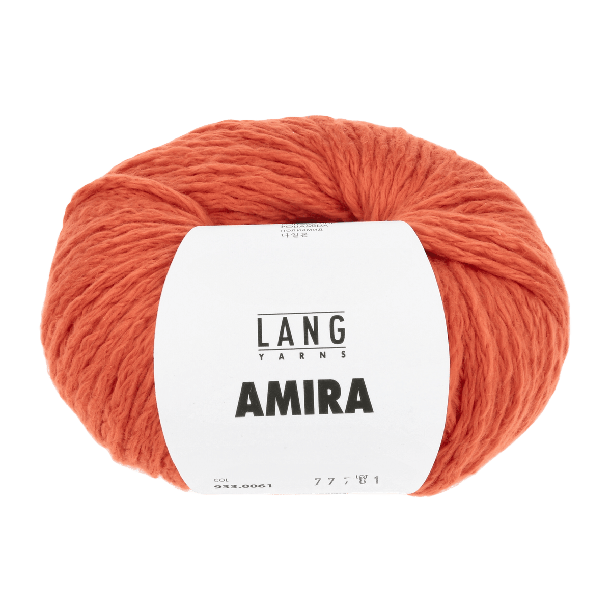 Lang Yarns Knitting Pattern Small-Medium - 6 balls / tomato 933.0061 MINNA Slipover Pattern Bundle in Amira by LANGYARNS | Fatto a Mano 284-050