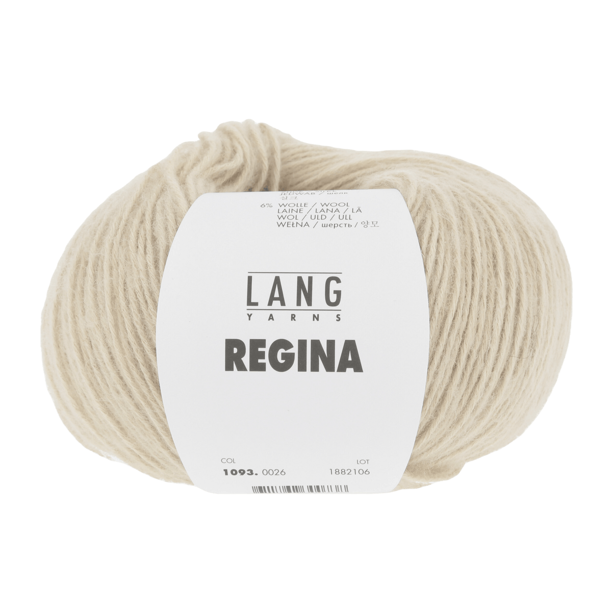 Lang Yarns Knitting Pattern Small-Medium - 7 balls / beige 1093.0026 NAIMA Sweater Pattern Bundle in Regina by LANGYARNS | Fatto a Mano 284-066