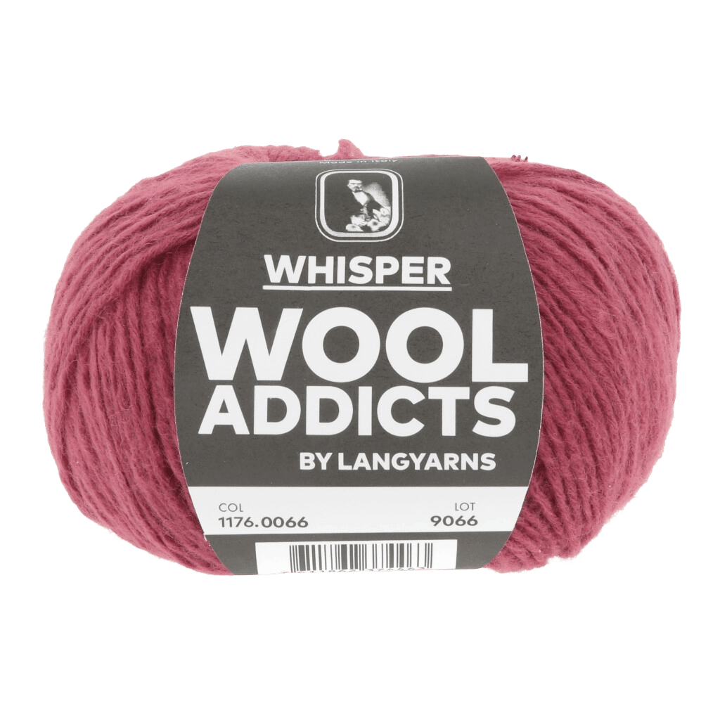 Lang Yarns Knitting Pattern Small-Medium - 7 balls / BERRY 1176.0066 CELEBRATION Topdown Short sleeved top Pattern Bundle in Whisper by LANGYARNS | WOOLADDICTS #16-013