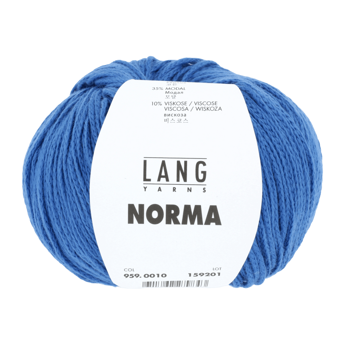 Lang Yarns Knitting Pattern Small-Medium - 7 balls / blue 959.0010 ZEINAB Top Down Short-sleeved Sweater Pattern Bundle in Norma by LANGYARNS | Fatto a Mano 284-001