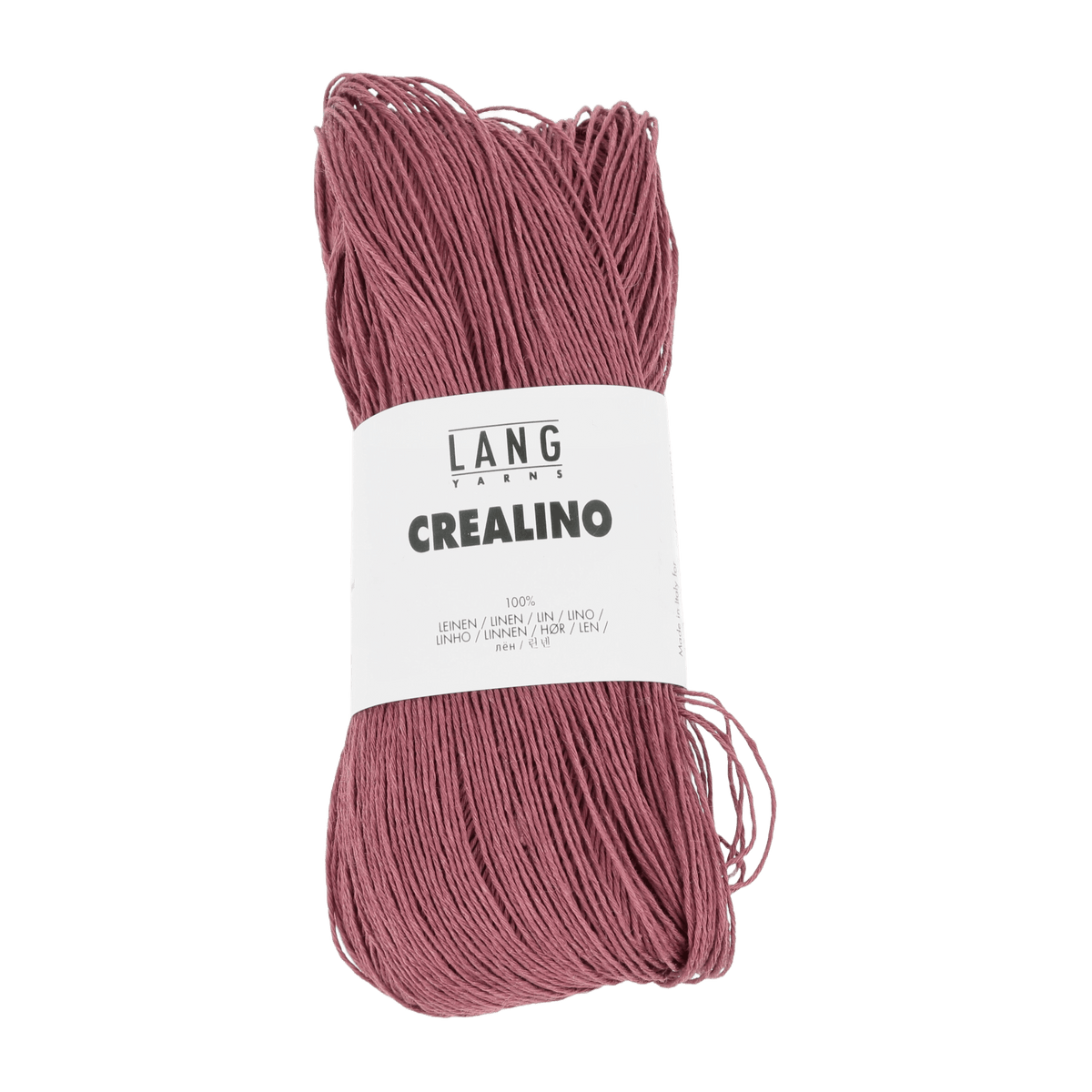Lang Yarns Knitting Pattern Small-Medium - 7 balls / burgundy 1089.0062 XALLY Slipover Pattern Bundle in Crealino by LANGYARNS | Fatto a Mano 284-045
