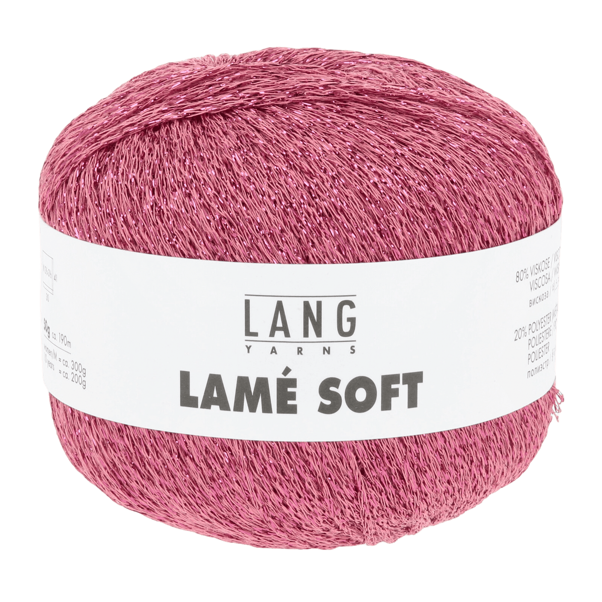 Lang Yarns Knitting Pattern Small-Medium - 7 balls / coral 56.0028 Joline Jacket Pattern Bundle in Lam� Soft by LANGYARNS | Fatto a Mano 288-049