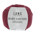Lang Yarns Knitting Pattern Small-Medium - 7 balls / DARK RED 112.0061 ZORRO Short-sleeved cardigan Pattern Bundle in Baby Cotton by LANGYARNS | Fatto a Mano 284-058