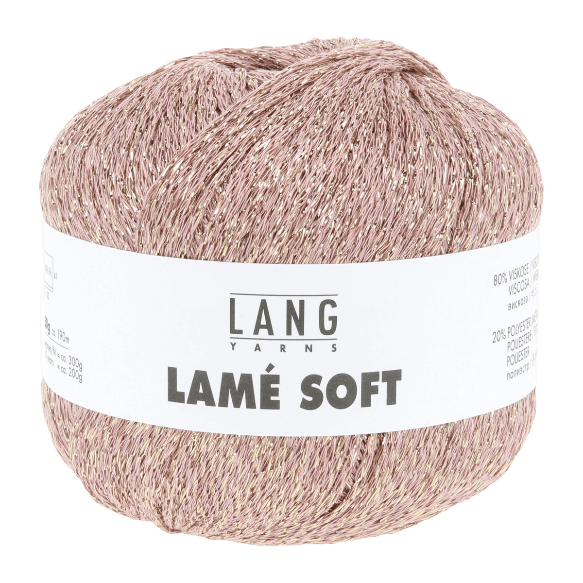 Lang Yarns Knitting Pattern Small-Medium - 7 balls / dusky pink 56.0048 Joline Jacket Pattern Bundle in Lam� Soft by LANGYARNS | Fatto a Mano 288-049