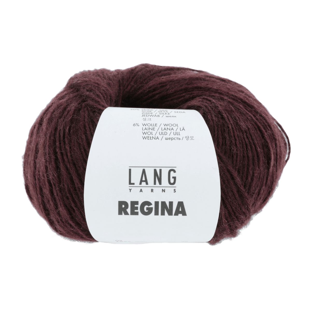Lang Yarns Knitting Pattern Small-Medium - 7 balls / eggplant 1093.0080 NAIMA Sweater Pattern Bundle in Regina by LANGYARNS | Fatto a Mano 284-066