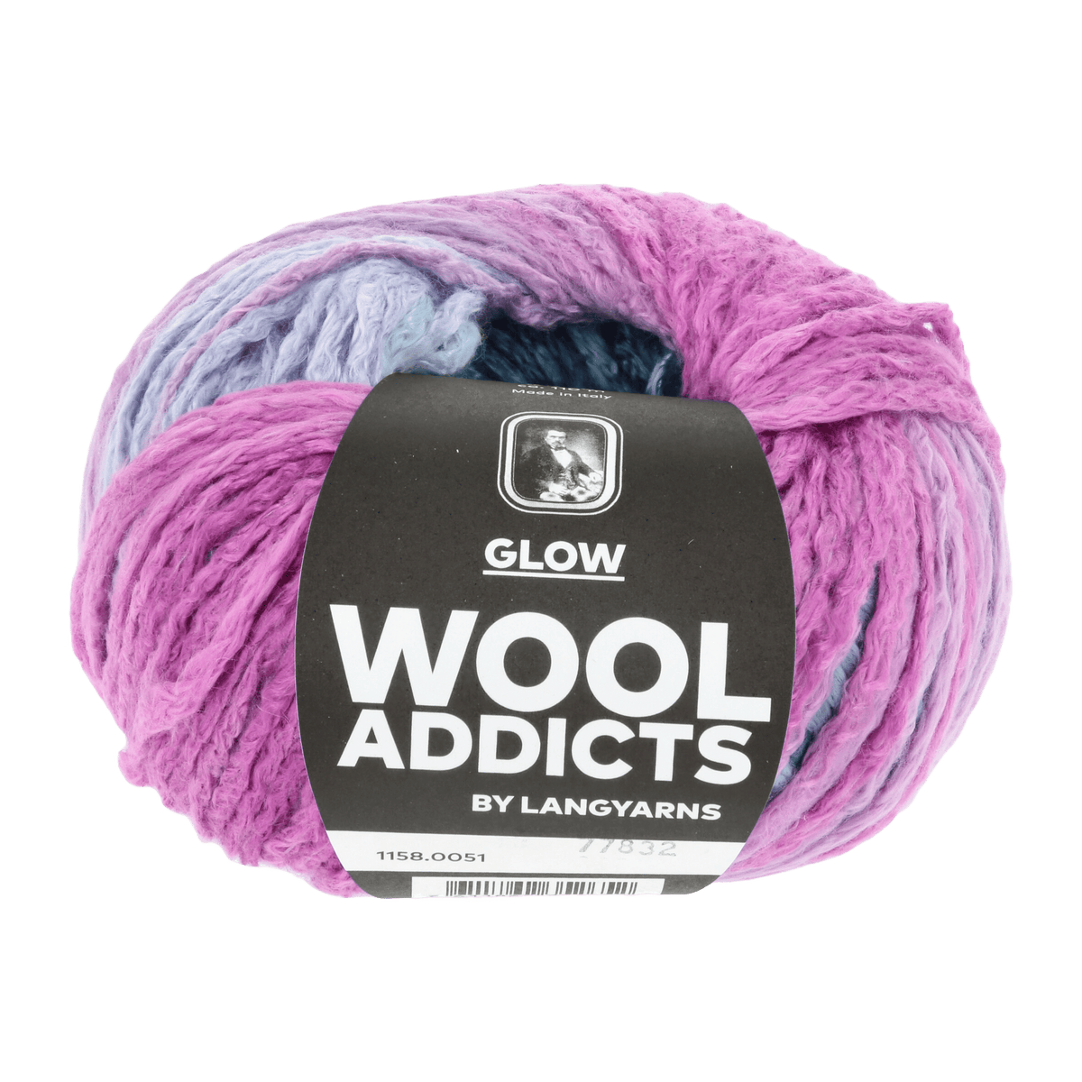 Lang Yarns Knitting Pattern Small-Medium - 7 balls / FUCHSIA/BLUE 1158.0051 INNER BALANCE Slipover Pattern Bundle in Glow by LANGYARNS | WOOLADDICTS #14-030
