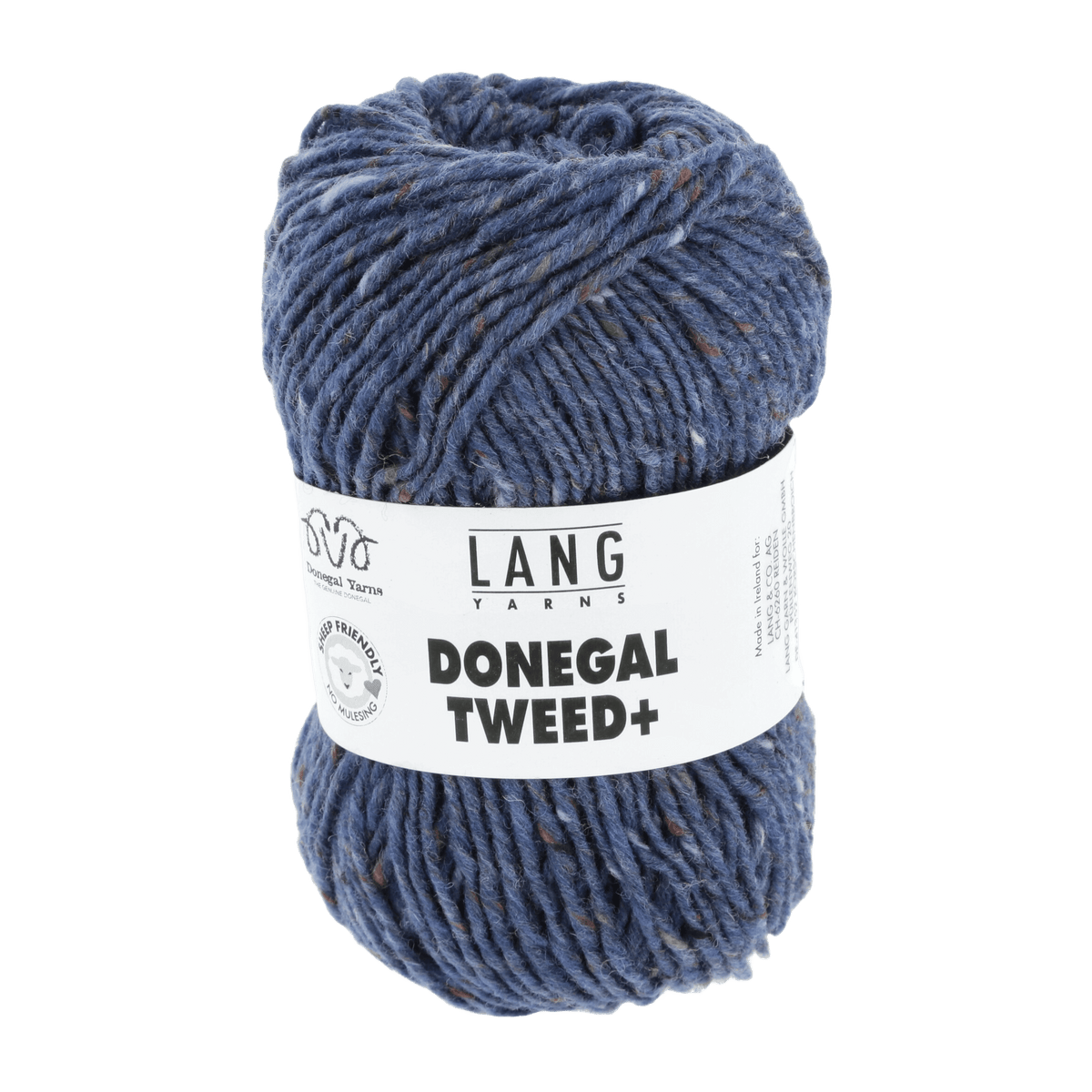 Lang Yarns Knitting Pattern Small-Medium - 7 balls / jeans 1143.0033 EILIS Vest Pattern Bundle in Donegal Tweed+ by LANGYARNS | Punto 87-023