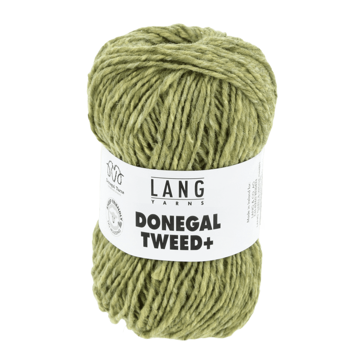 Lang Yarns Knitting Pattern Small-Medium - 7 balls / light green 1143.0016 EILIS Vest Pattern Bundle in Donegal Tweed+ by LANGYARNS | Punto 87-023