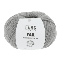 Lang Yarns Knitting Pattern Small-Medium - 7 balls / light grey mélange 1103.0003 WILMA Slipover Pattern Bundle in Yak by LANGYARNS | Fatto a Mano 286-054