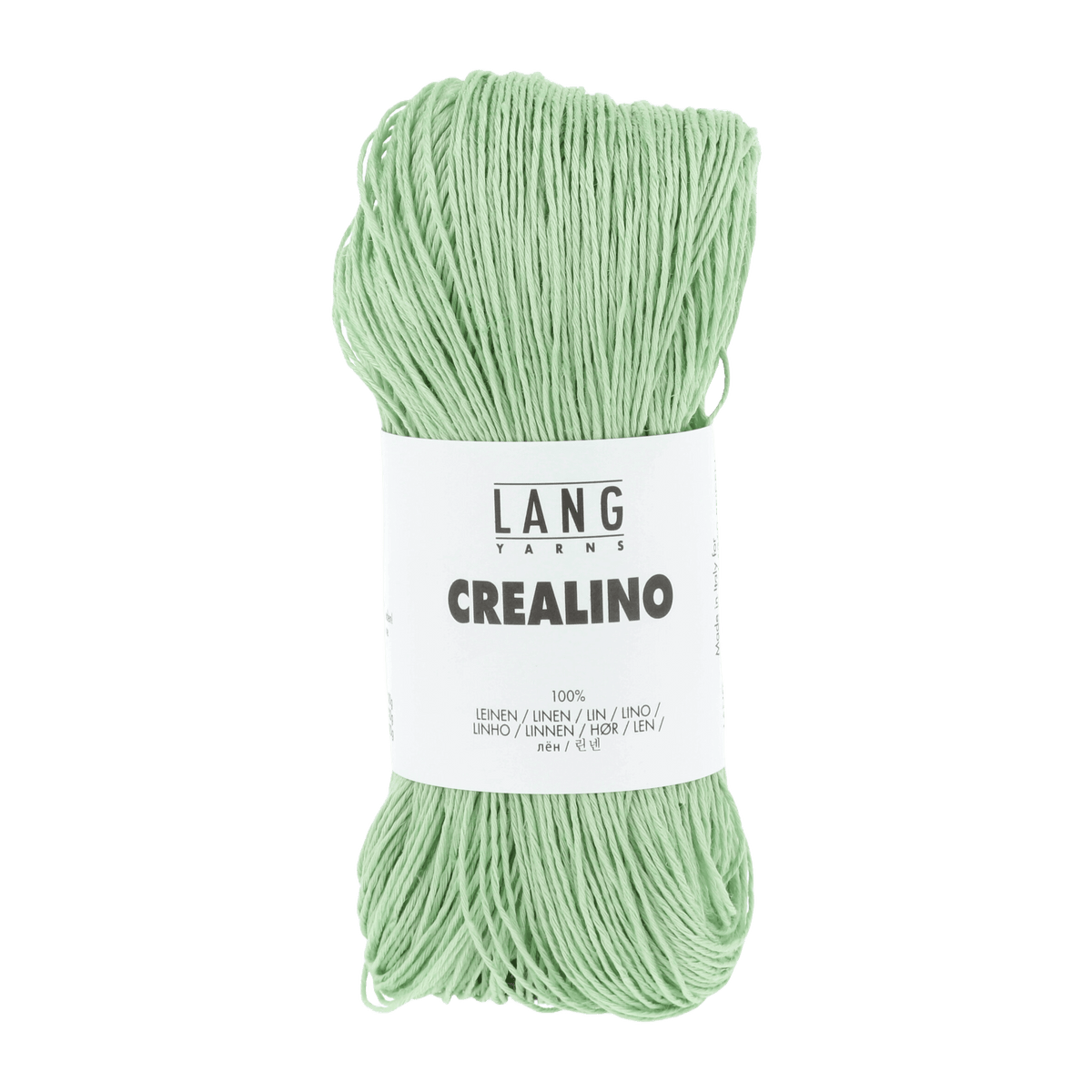 Lang Yarns Knitting Pattern Small-Medium - 7 balls / mint 1089.0058 XALLY Slipover Pattern Bundle in Crealino by LANGYARNS | Fatto a Mano 284-045