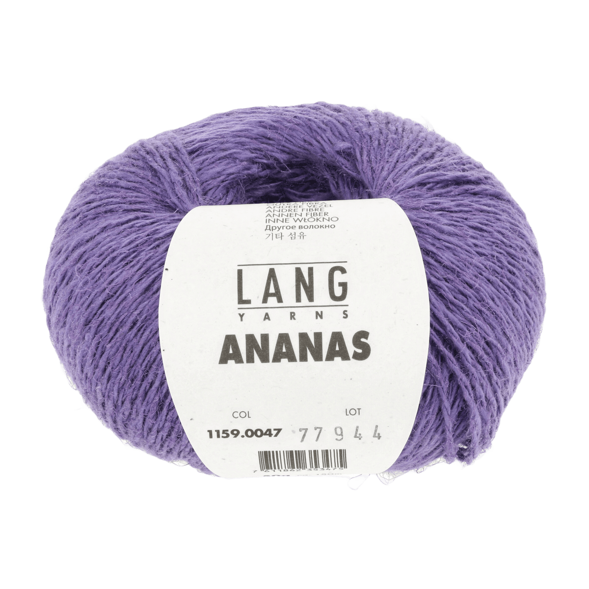 Lang Yarns Knitting Pattern Small-Medium - 7 balls / purple 1159.0047 TARANEH Sweater Pattern Bundle in Ananas by LANGYARNS | Fatto a Mano 284-020
