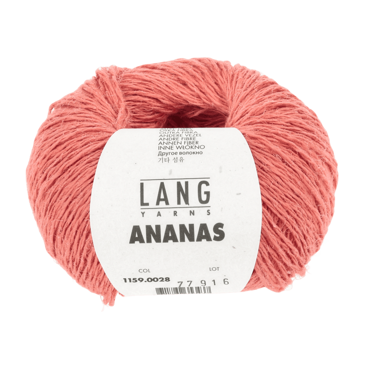 Lang Yarns Knitting Pattern Small-Medium - 7 balls / salmon 1159.0028 NELLNA Sweater Pattern Bundle in Ananas by LANGYARNS | Fatto a Mano 284-025