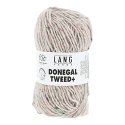 Lang Yarns Knitting Pattern Small-Medium - 7 balls / white 1143.0001 EILIS Vest Pattern Bundle in Donegal Tweed+ by LANGYARNS | Punto 87-023