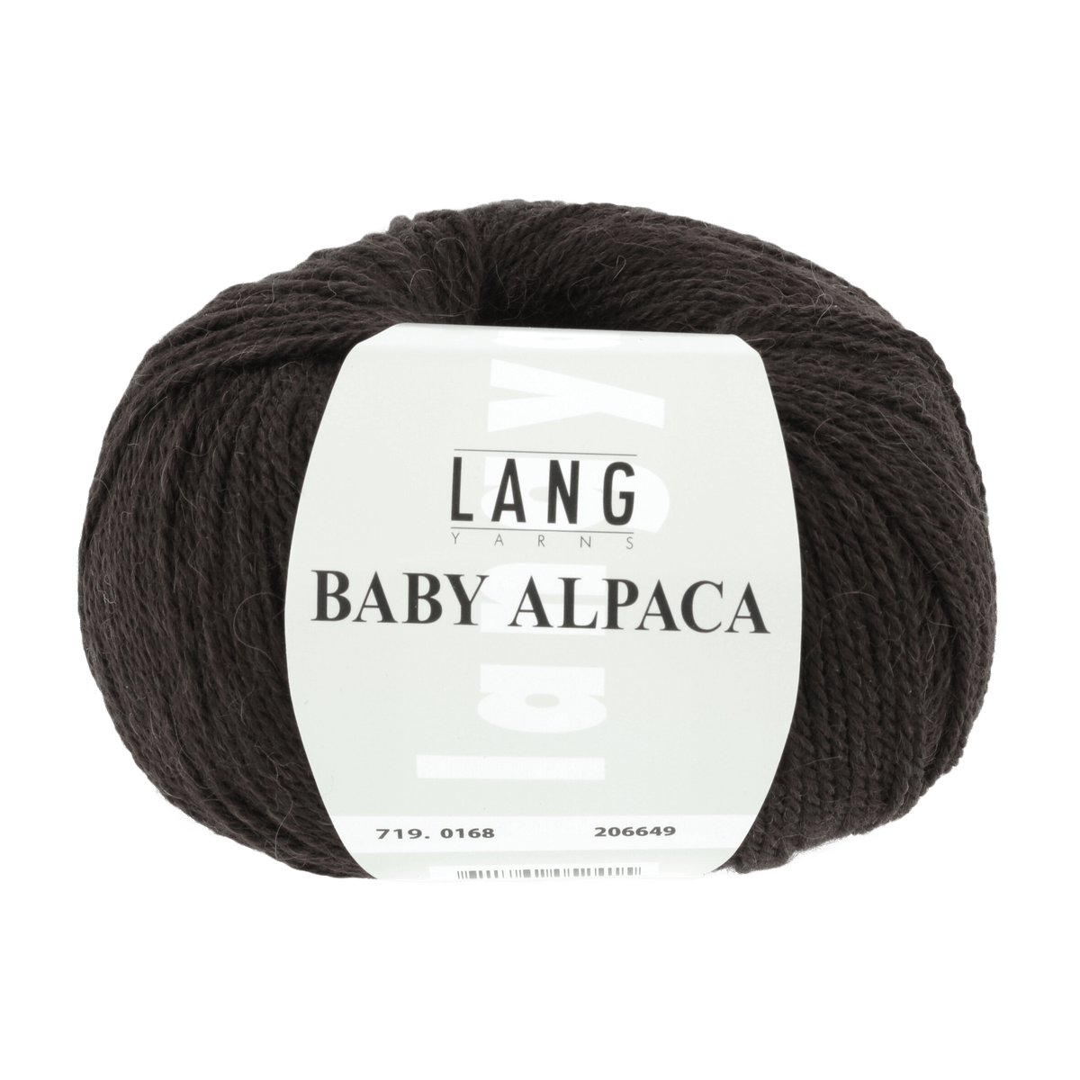 Lang Yarns Knitting Pattern Small-Medium - 8 balls / black brown 719.0168 PILAR Cardigan Pattern Bundle in Baby Alpaca by LANGYARNS | Fatto a Mano 286-019