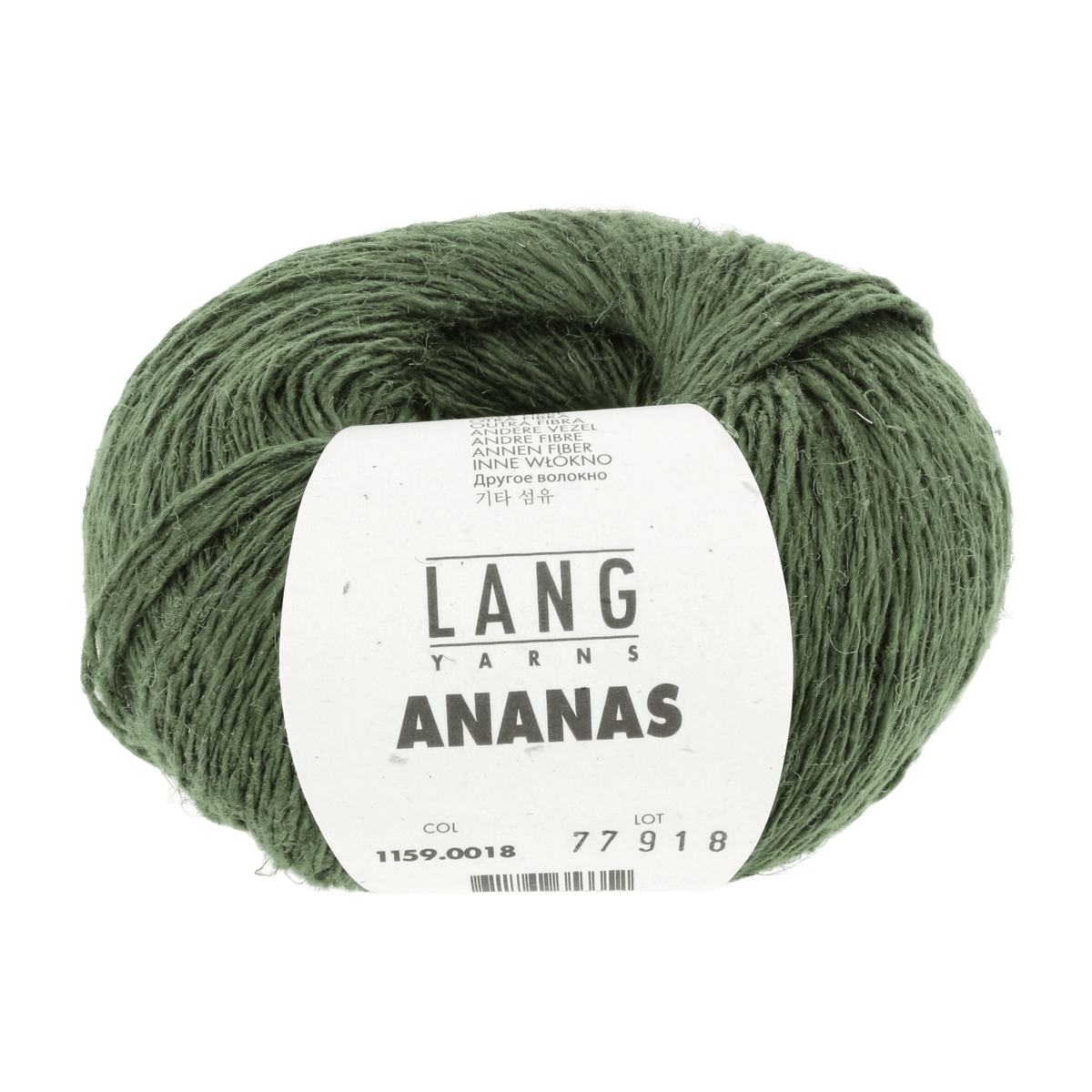 Lang Yarns Knitting Pattern Small-Medium - 8 balls / dark green 1159.0018 SIRO Men's sweater Pattern Bundle in Ananas by LANGYARNS | Fatto a Mano 284-026