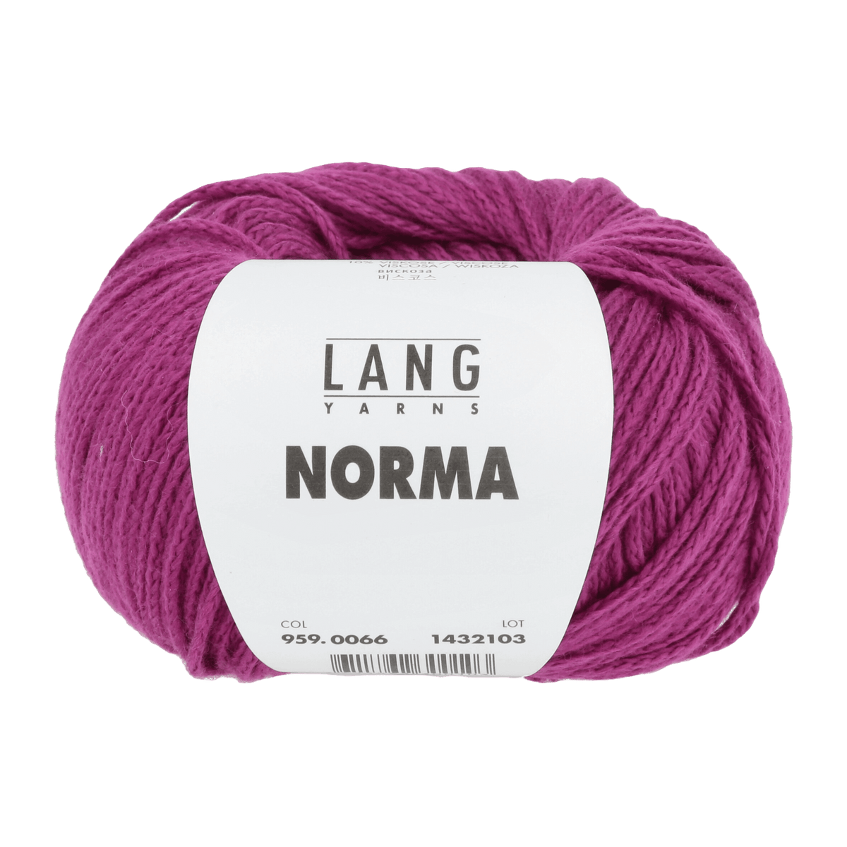 Lang Yarns Knitting Pattern Small-Medium - 8 balls / fuchsia 959.0066 BERIT Sweater Pattern Bundle in Norma by LANGYARNS | Fatto a Mano 284-006