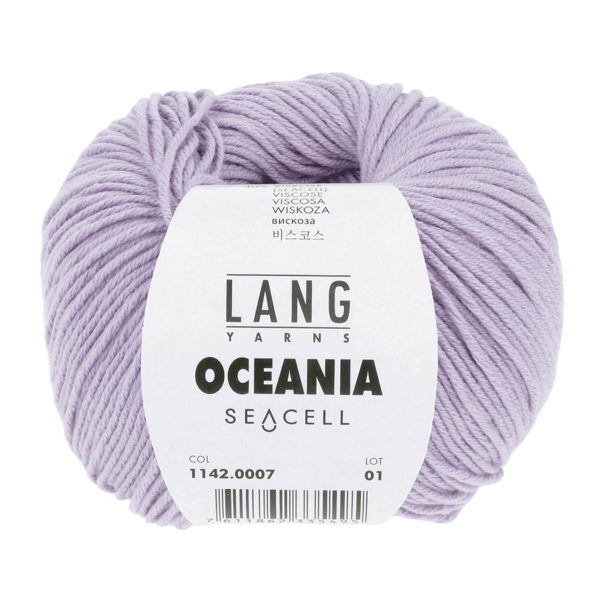 Lang Yarns Knitting Pattern Small-Medium - 8 balls / lavender 1142.0007 DARIA Sweater Pattern Bundle in Oceania by LANGYARNS | Fatto a Mano 280-033