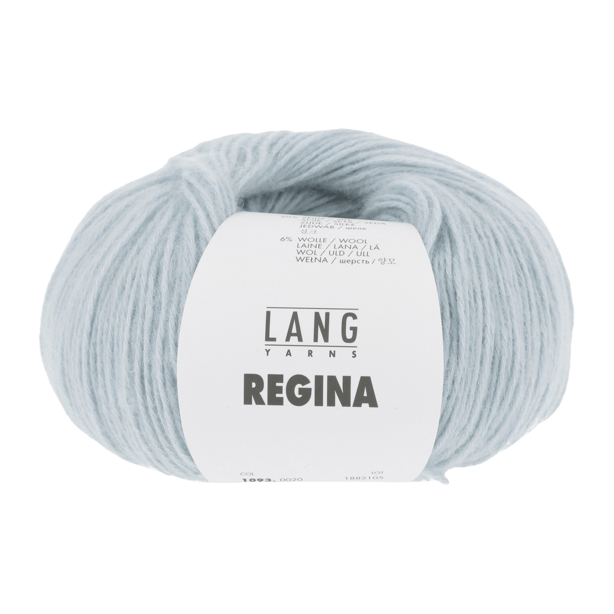 Lang Yarns Knitting Pattern Small-Medium - 8 balls / light blue 1093.0020 TRIXIE Sweater Pattern Bundle in Regina by LANGYARNS | Fatto a Mano 284-067