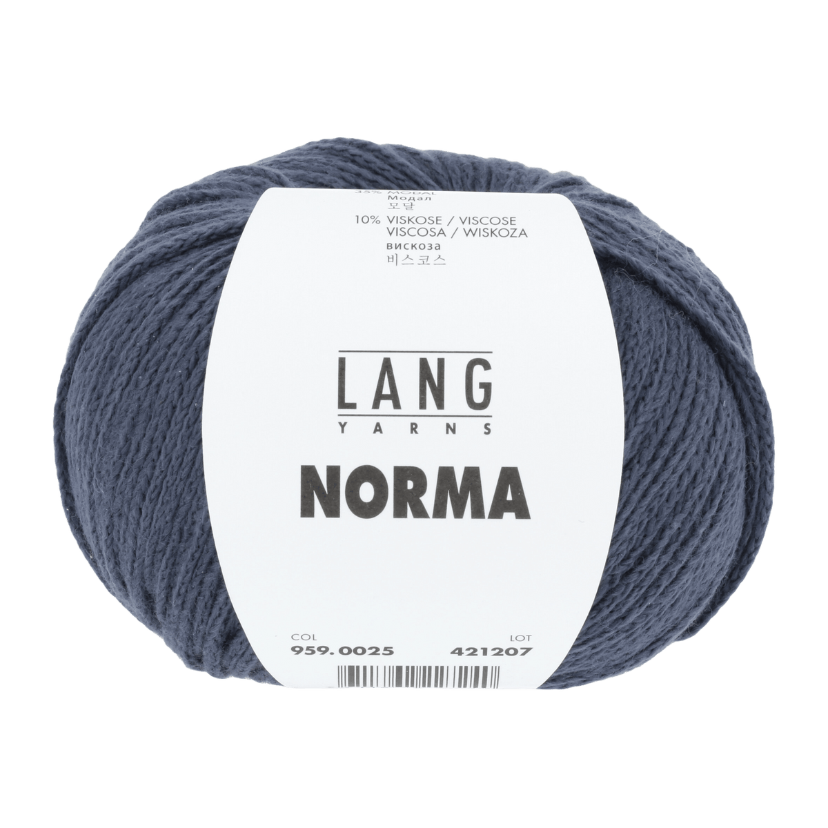 Lang Yarns Knitting Pattern Small-Medium - 8 balls / navy 959.0025 BERIT Sweater Pattern Bundle in Norma by LANGYARNS | Fatto a Mano 284-006