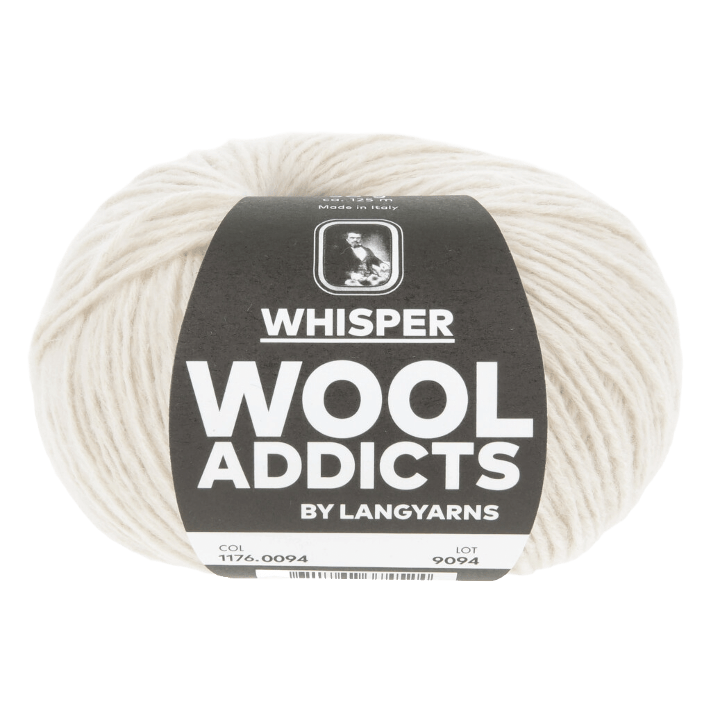 Lang Yarns Knitting Pattern Small-Medium - 8 balls / OFFWHITE 1176.0094 SILENT TIME Topdown Cardigan Pattern Bundle in Whisper by LANGYARNS | WOOLADDICTS #16-002