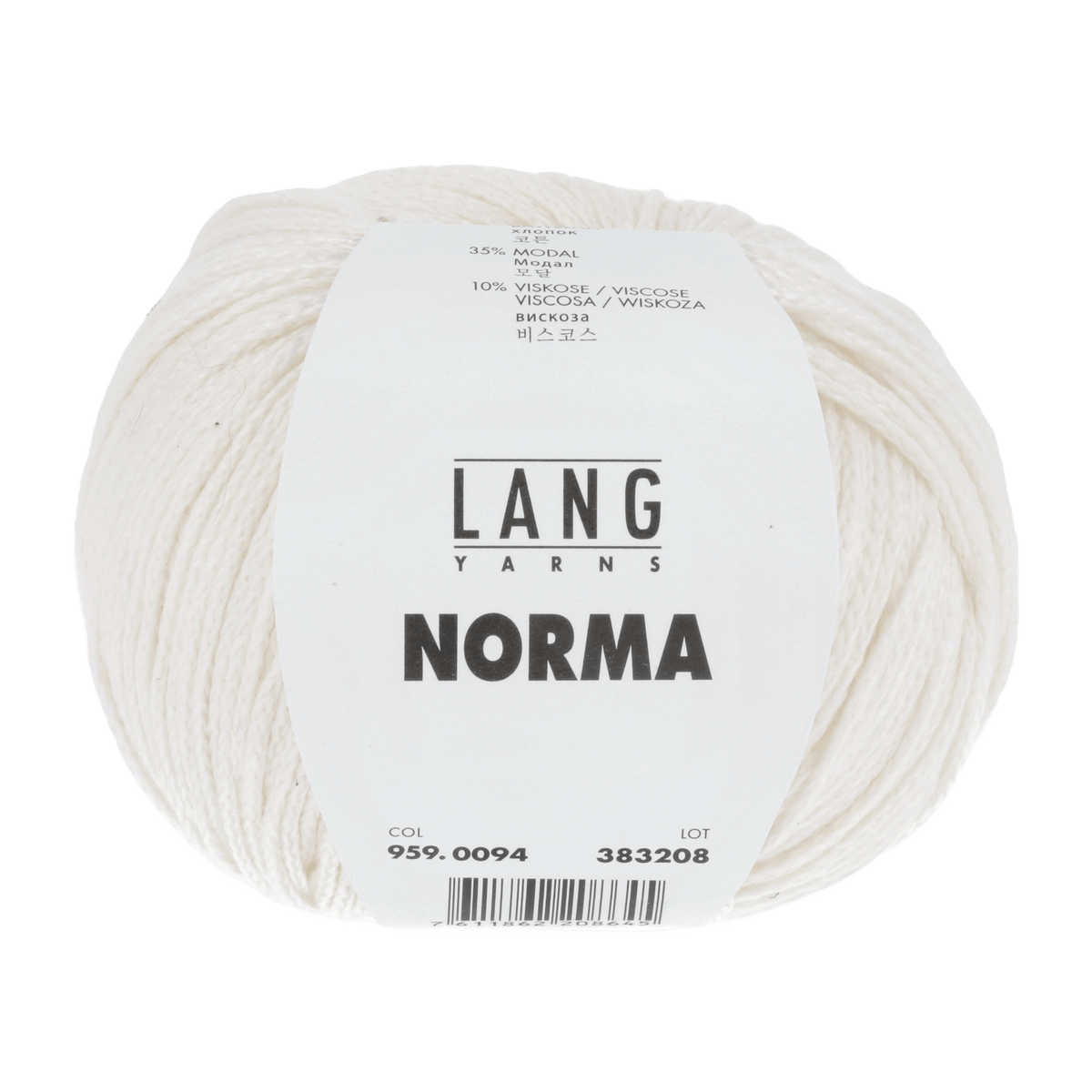 Lang Yarns Knitting Pattern Small-Medium - 8 balls / offwhite 959.0094 BERIT Sweater Pattern Bundle in Norma by LANGYARNS | Fatto a Mano 284-006