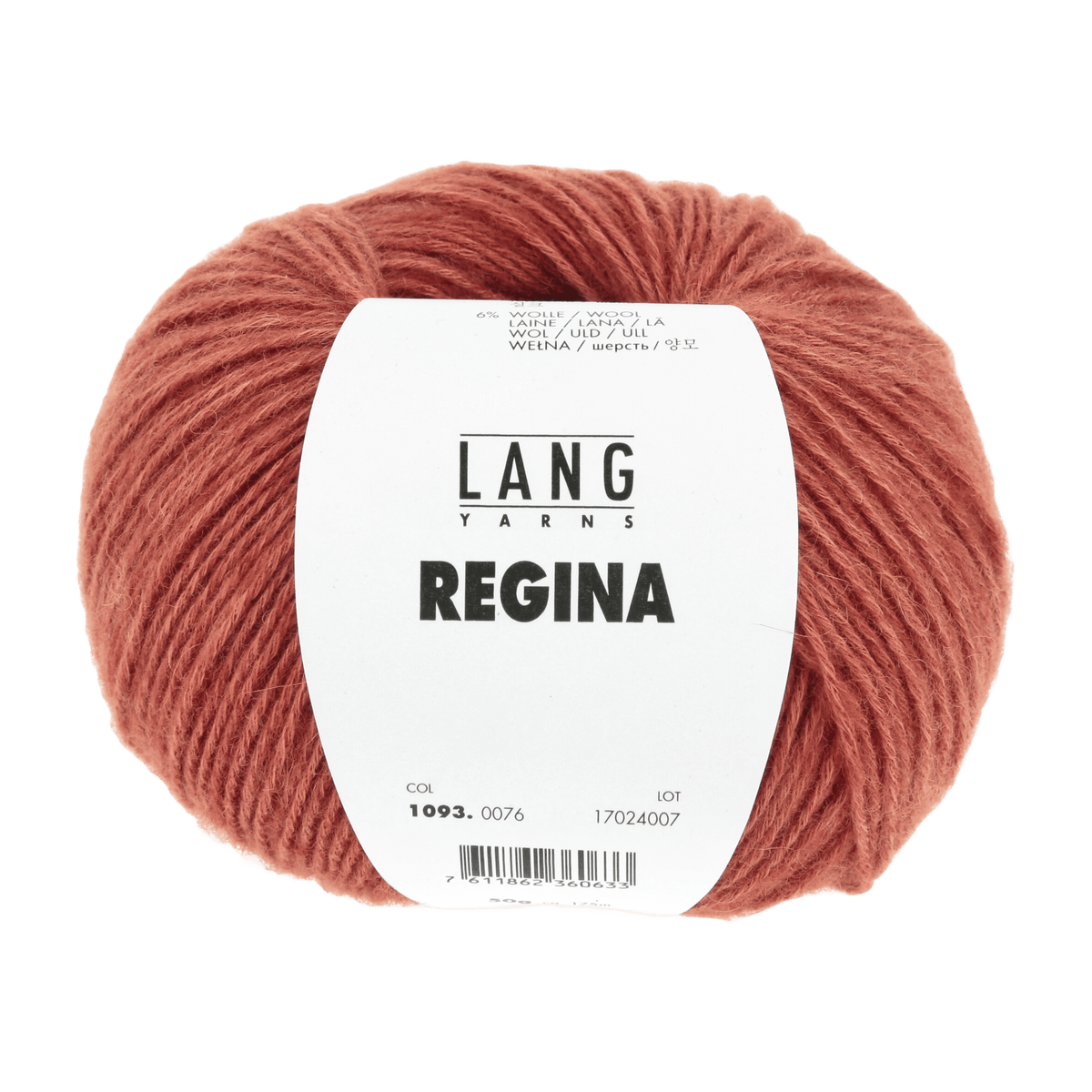 Lang Yarns Knitting Pattern Small-Medium - 8 balls / terracotta 1093.0076 TRIXIE Sweater Pattern Bundle in Regina by LANGYARNS | Fatto a Mano 284-067