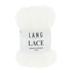 Lang Yarns Knitting Pattern Small-Medium - 8 balls / white 992.0001 Daisy Jacket Pattern Bundle in Lace by LANGYARNS | Fatto a Mano 288-048