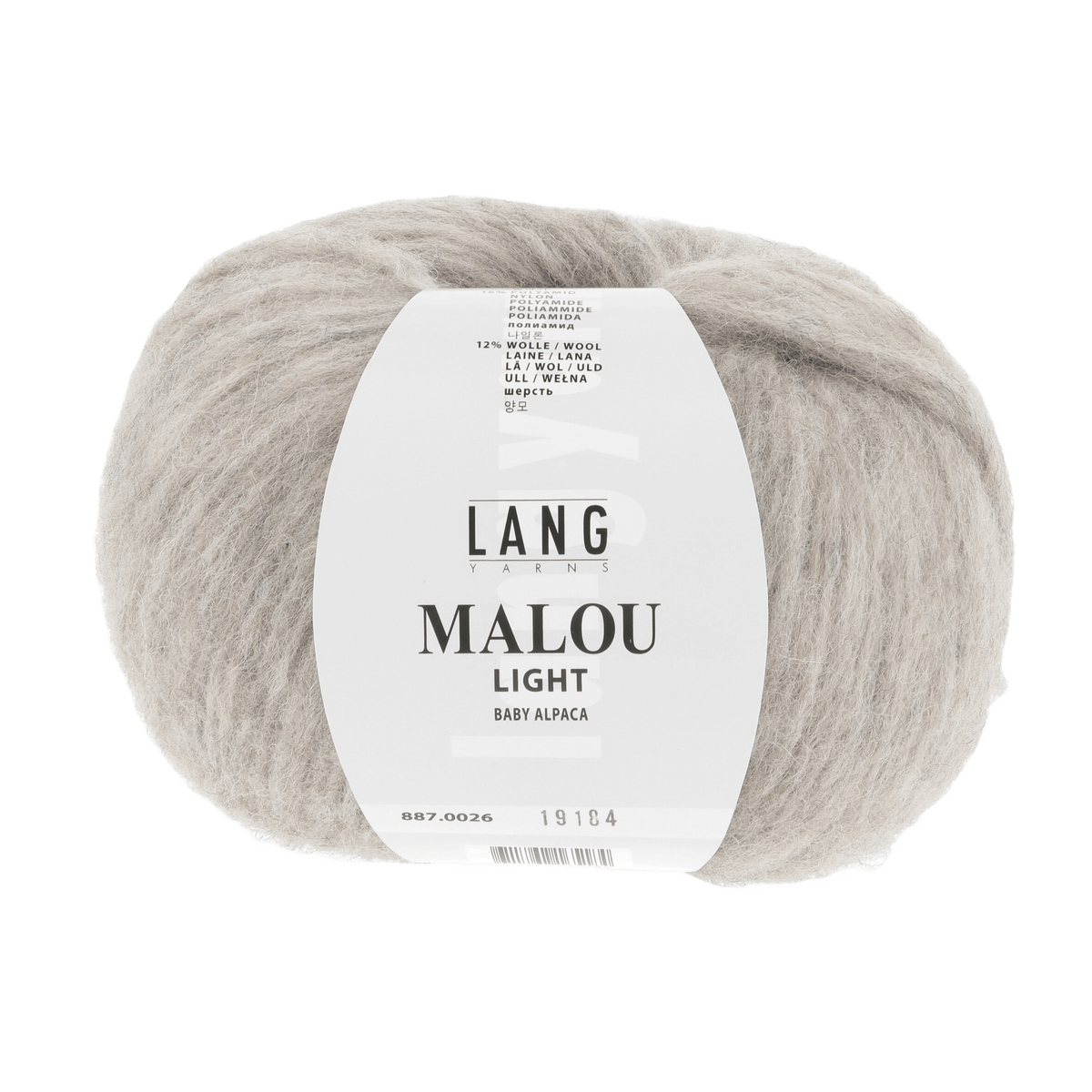 Lang Yarns Knitting Pattern Small-Medium - 9 balls / beige 887.0026 ESTELLE Sweater Pattern Bundle in Malou light by LANGYARNS | Fatto a Mano 286-052
