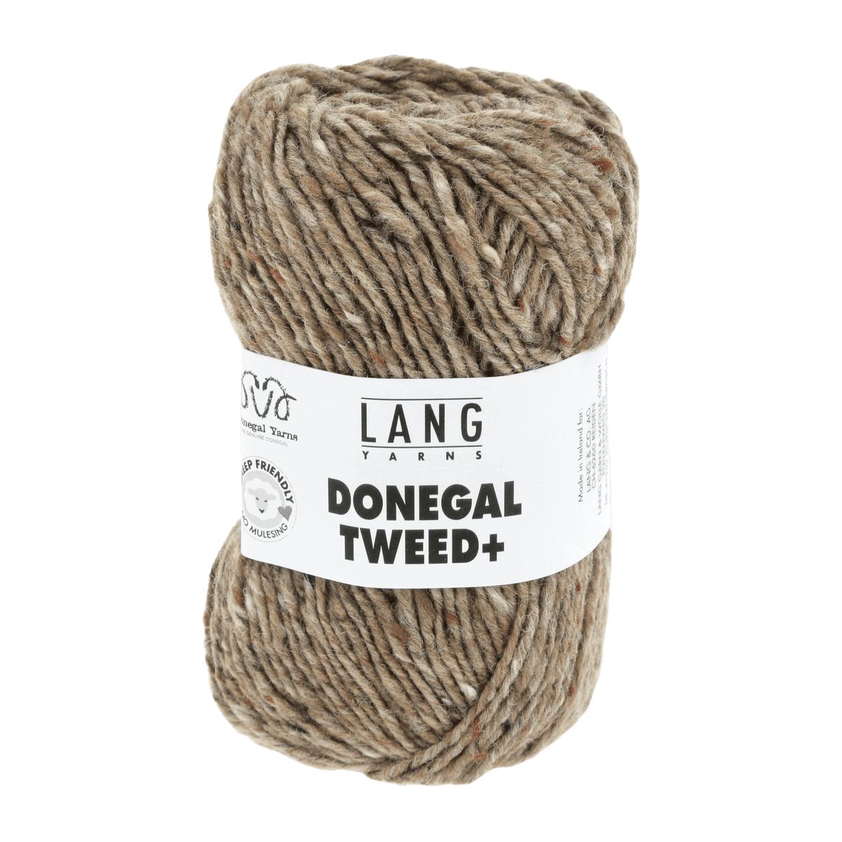 Lang Yarns Knitting Pattern Small-Medium - 9 balls / camel 1143.0039 GRIAN Vest Pattern Bundle in Donegal Tweed+ by LANGYARNS | Punto 87-085