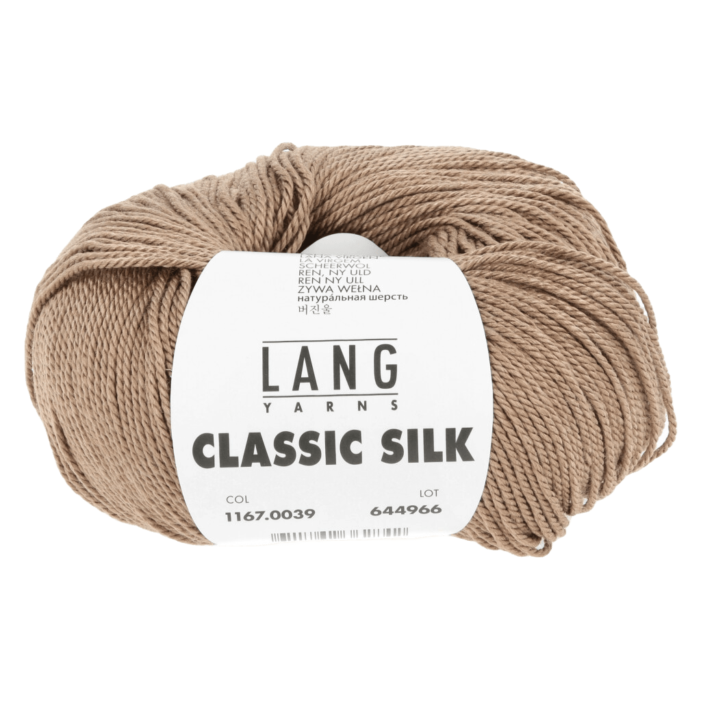 Lang Yarns Knitting Pattern Small-Medium - 9 balls / camel 1167.0039 Alize Crochet Sweater Pattern Bundle in Classic Silk by LANGYARNS | Fatto a Mano 288-016