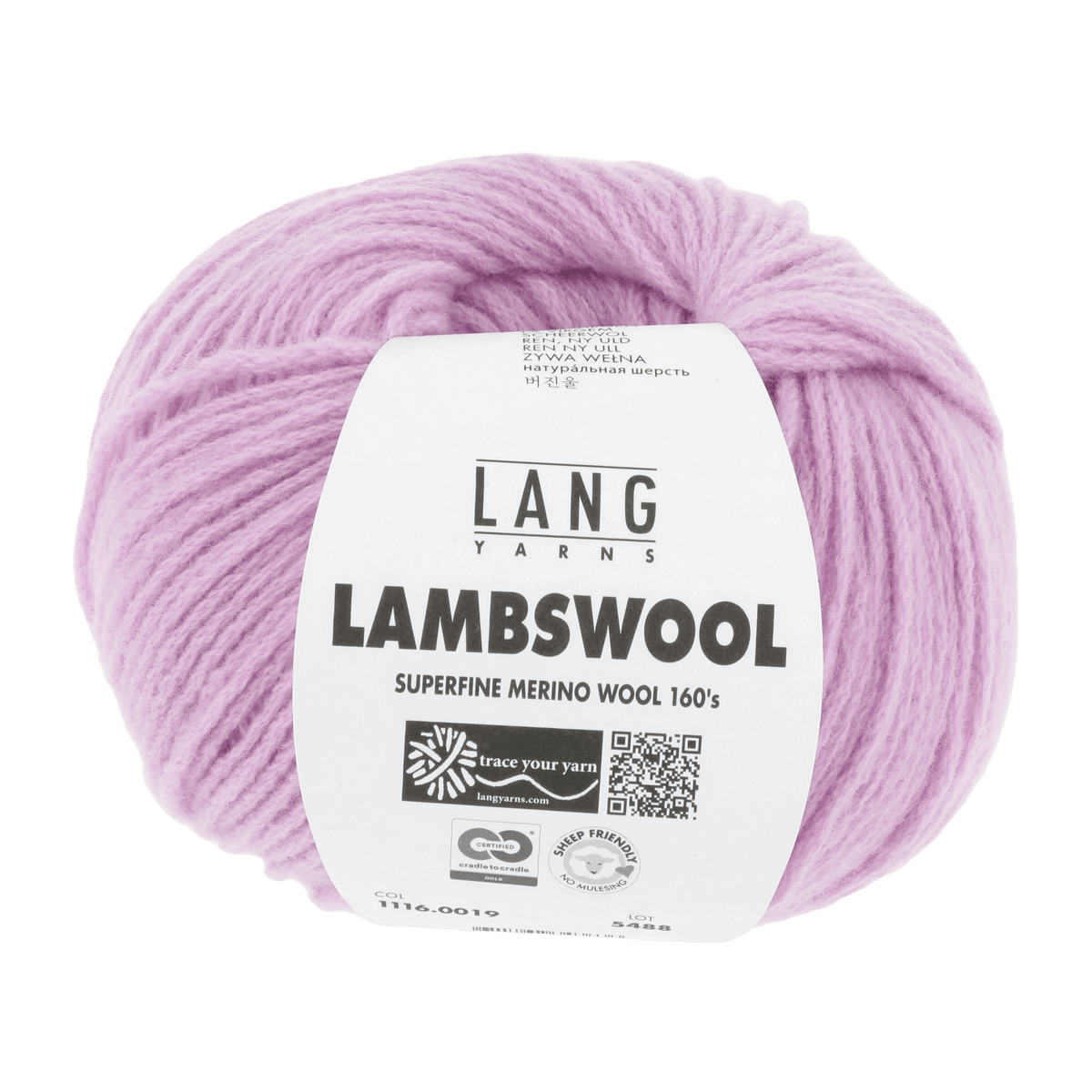 Lang Yarns Knitting Pattern Small-Medium - 9 balls / candy 1116.0019 PEARL Sweater Pattern Bundle in Lambswool by LANGYARNS | Fatto a Mano 286-086