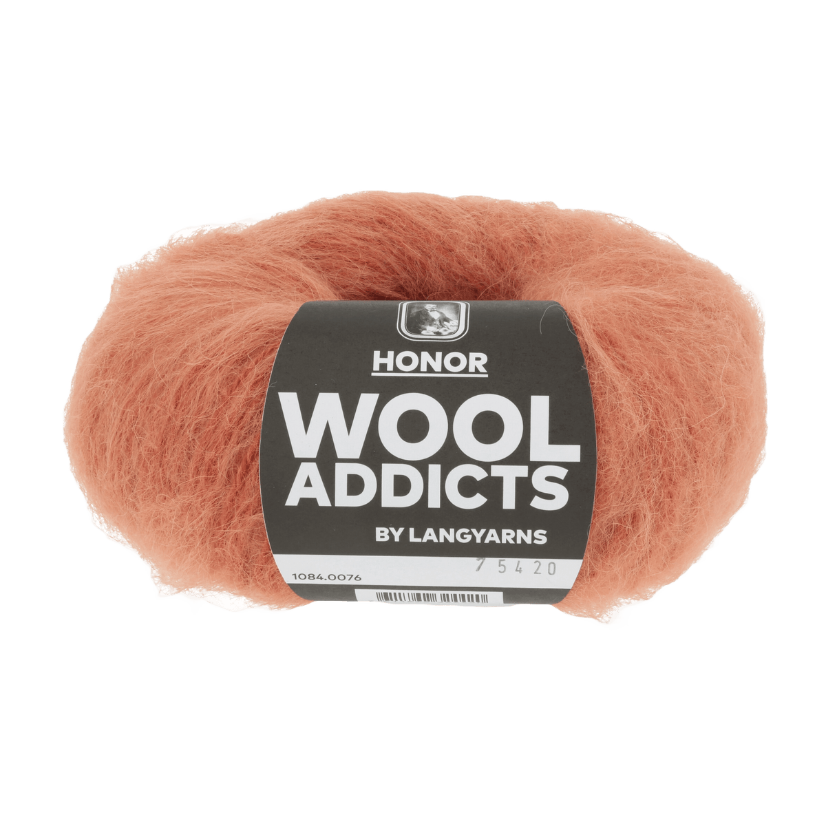 Lang Yarns Knitting Pattern Small-Medium - 9 balls / ORANGE 1084.0076 SOFT EXHALE Sweater Pattern Bundle in Honor by LANGYARNS | WOOLADDICTS #15-006