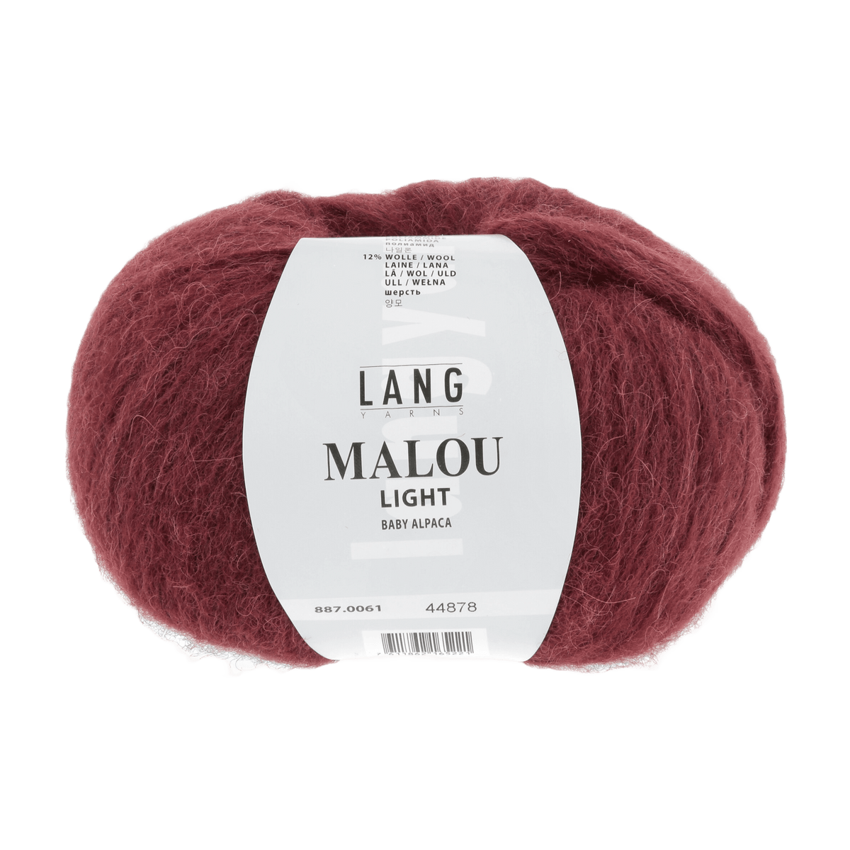 Lang Yarns Knitting Pattern Small-Medium - 9 balls / red 887.0061 ESTELLE Sweater Pattern Bundle in Malou light by LANGYARNS | Fatto a Mano 286-052