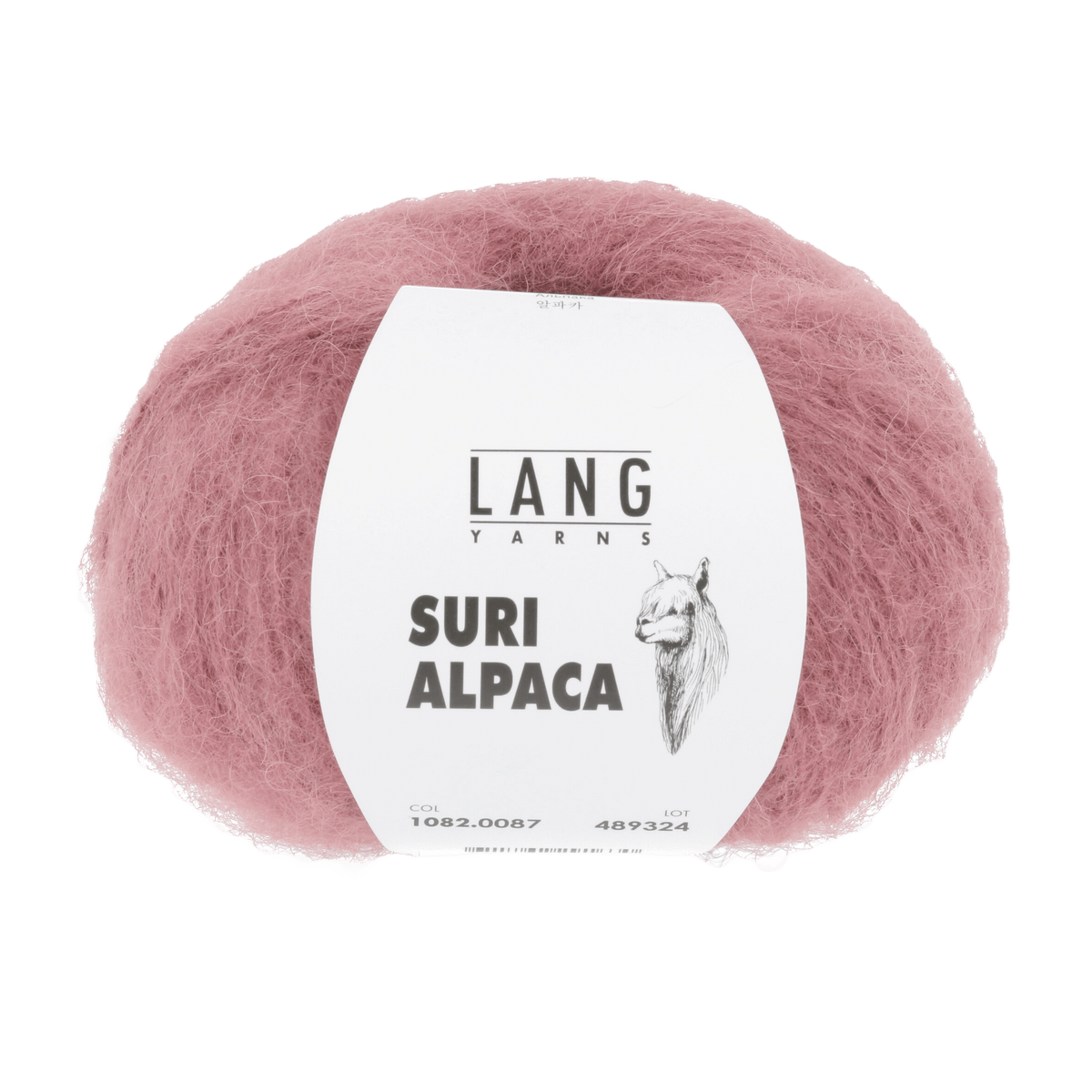 Lang Yarns Knitting Pattern Small-Medium - 9 balls / rosewood 1082.0087 MABEL Cardigan Pattern Bundle in SURI ALPACA by LANGYARNS | Fatto a Mano 278-047