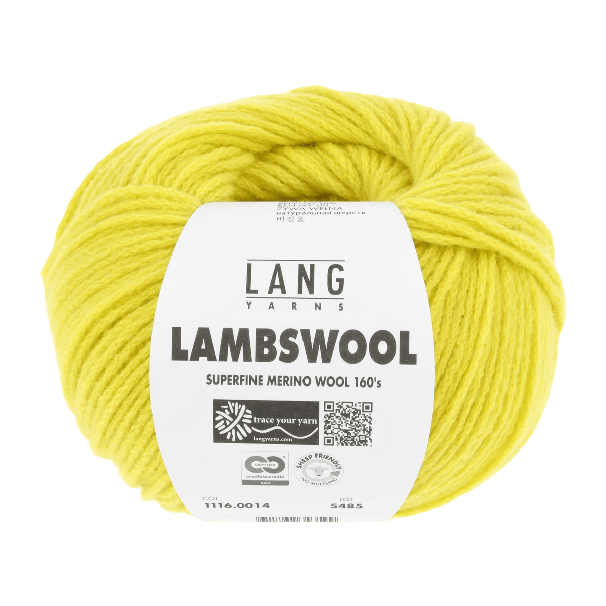 Lang Yarns Knitting Pattern Small-Medium - 9 balls / yellow 1116.0014 PEARL Sweater Pattern Bundle in Lambswool by LANGYARNS | Fatto a Mano 286-086