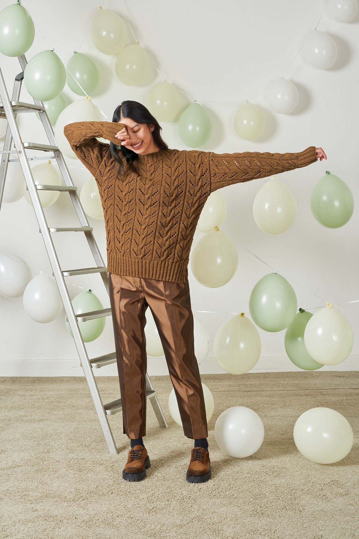 Lang Yarns Knitting Pattern SONJA Sweater Pattern Bundle in YAK by LANGYARNS | Fatto a Mano 278-004