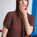 Lang Yarns Knitting Pattern SOPHIA Vest with hood Pattern Bundle in Amira by LANGYARNS | Fatto a Mano 280-013