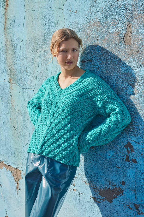 STRONG-MINDSET Sweater Pattern Kit in GLORY by WOOLADDICTS | WOOLADDICTS #11-028