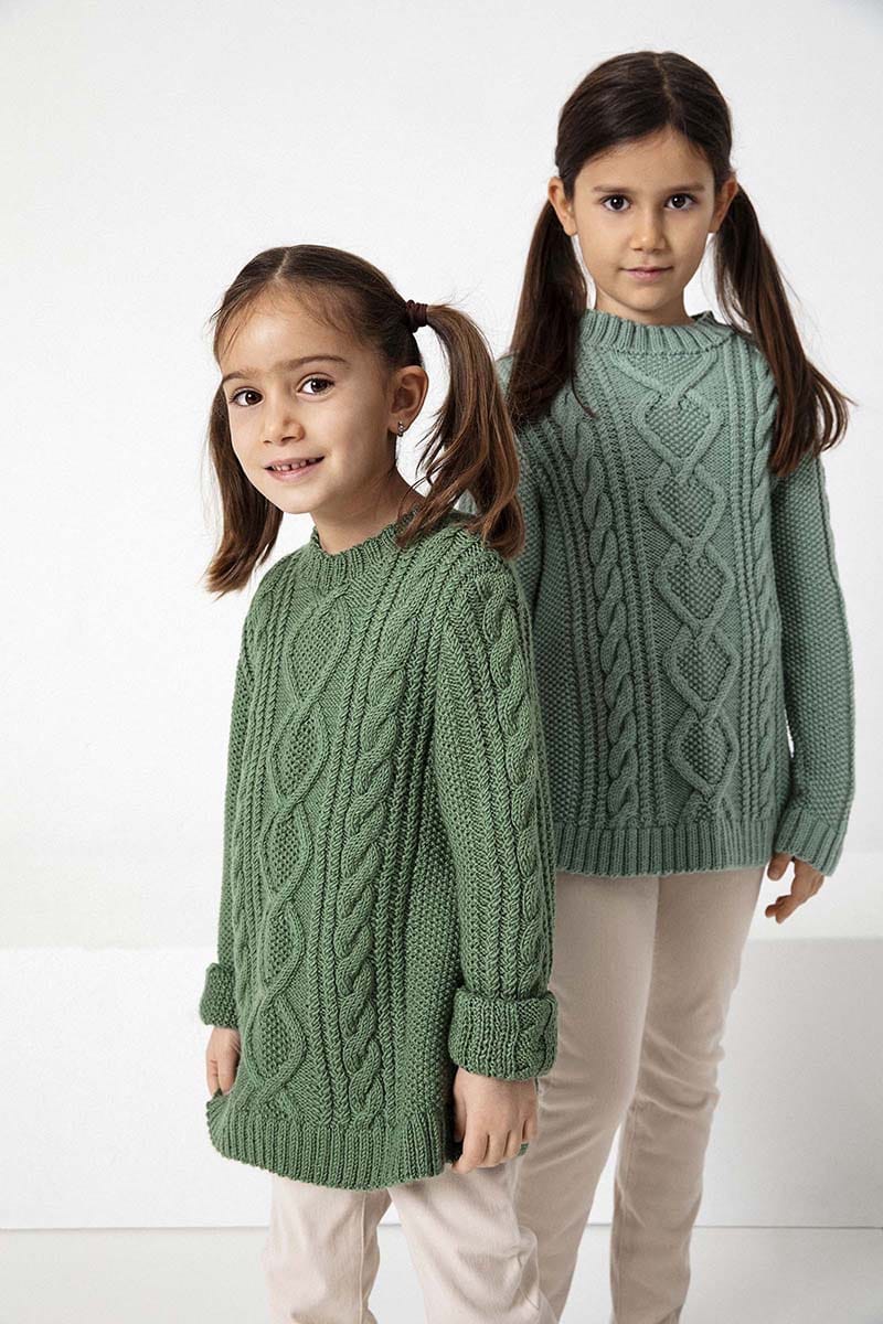 Lang Yarns Knitting Pattern Sweater Pattern Bundle in ATLANTIS by LANGYARNS | Punto 41-014
