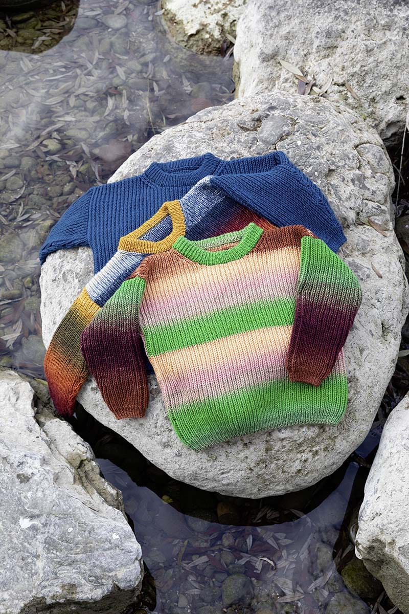 Lang Yarns Knitting Pattern Sweater Pattern Bundle in MERINO 150 by LANGYARNS | Punto 28-011