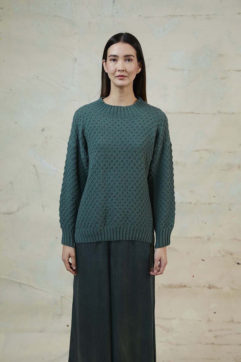 Lang Yarns Knitting Pattern SYBELL Sweater Pattern Bundle in Cashmere Premium by LANGYARNS | Punto 60-003