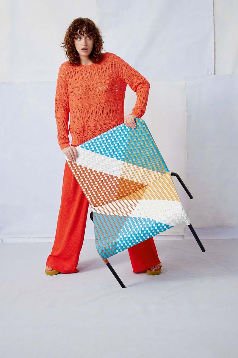 Lang Yarns Knitting Pattern TARANEH Sweater Pattern Bundle in Ananas by LANGYARNS | Fatto a Mano 284-020