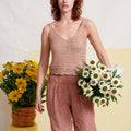 Lang Yarns Knitting Pattern TAYLOR Top Pattern Bundle in Vaya by LANGYARNS | Fatto a Mano 284-054