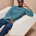 Lang Yarns Knitting Pattern TIDAL STORIES Sweater Pattern Bundle in Promise by LANGYARNS | WOOLADDICTS #15-023