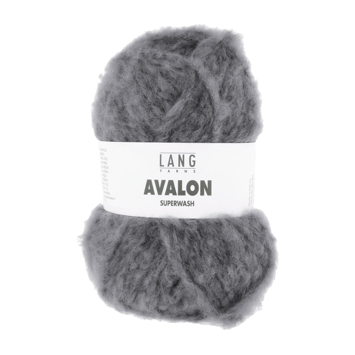 Lang Yarns Knitting Pattern To fit a medium sized head - 1 ball / grey 1171.0005 VERITY Unisex Hat Pattern Bundle in Avalon by LANGYARNS | Fatto a Mano 286-044