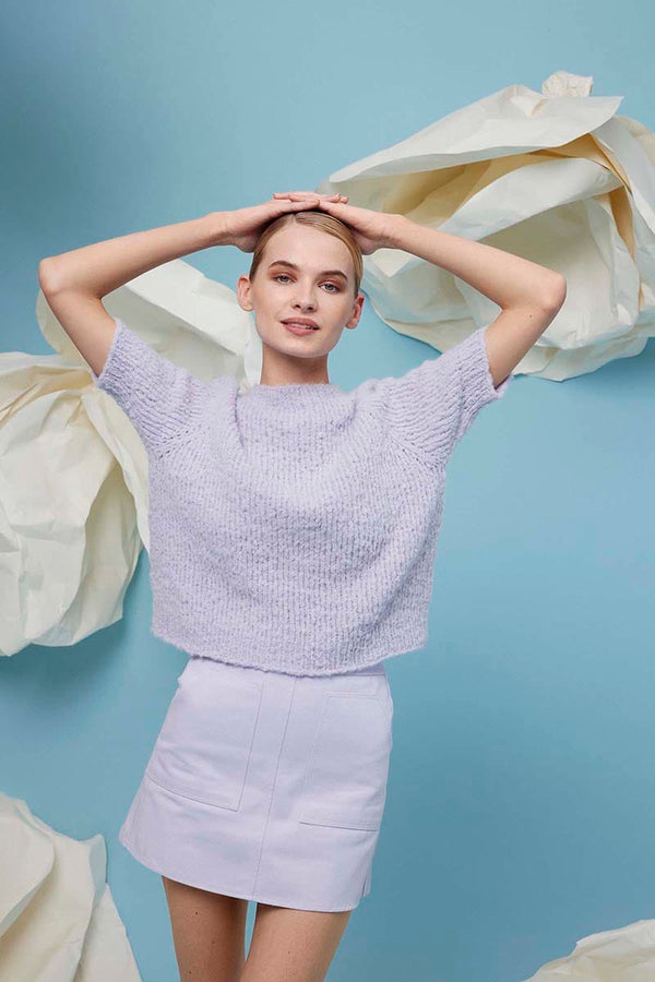TRUDY Sweater Pattern Kit in PIUMA by LANGYARNS | Fatto a Mano 288-053