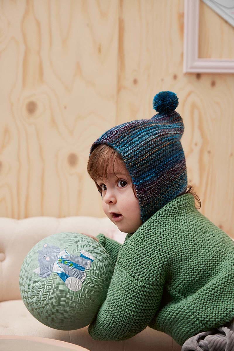 Lang Yarns Knitting Pattern UBBE Hat Pattern Bundle in Mille Colori Baby by LANGYARNS | Punto 80-020