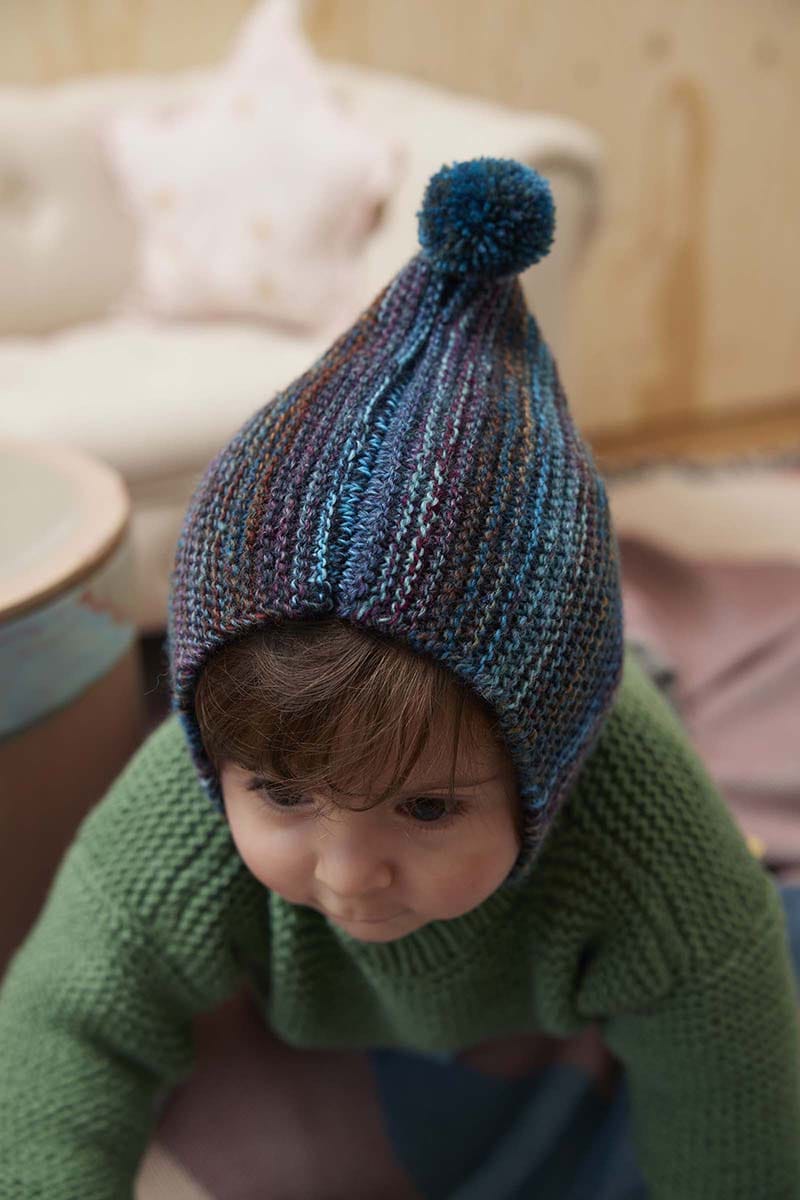 Lang Yarns Knitting Pattern UBBE Hat Pattern Bundle in Mille Colori Baby by LANGYARNS | Punto 80-020
